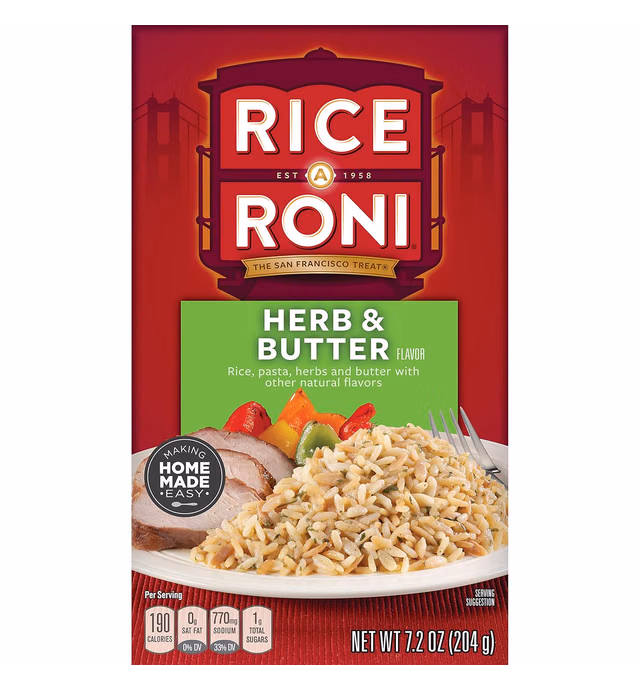 Rice-A-Roni Herb & Butter, 7.2-Ounce Boxes (Pack of 12)