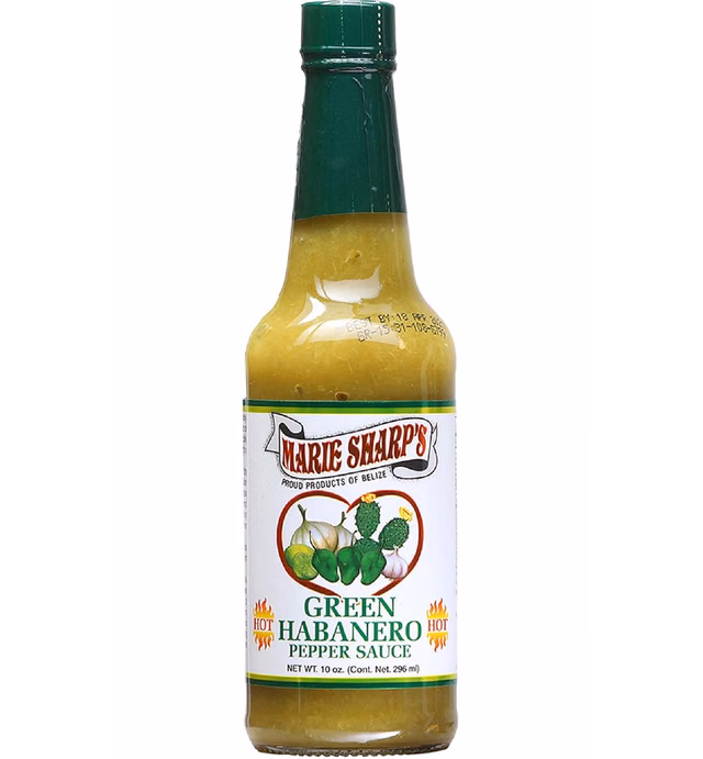 Marie Sharp's Green Habanero Hot Sauce with Prickly Pears