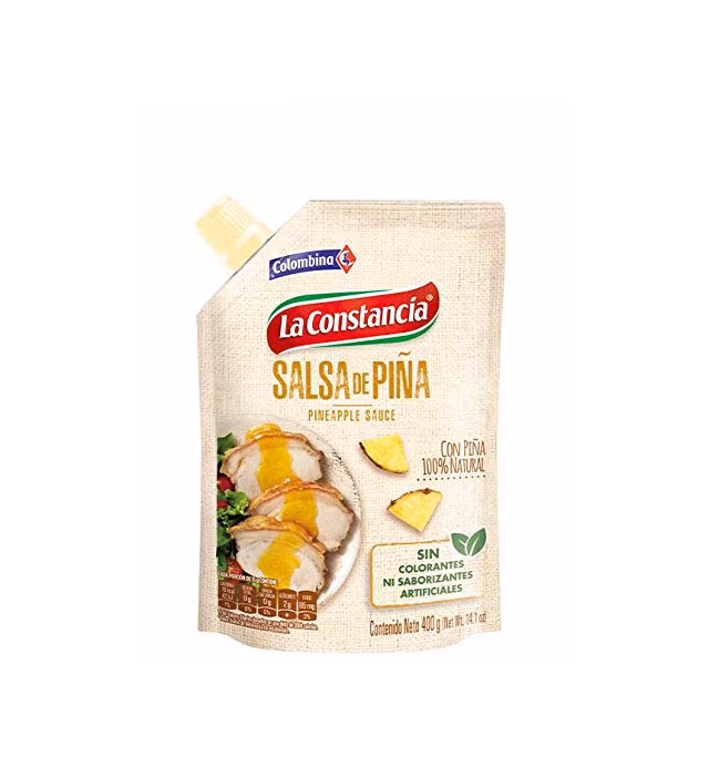 Colombian La Constancia PINEAPPLE SAUCE 400g (14.1 oz) - Salsa De Piña Colombiana La Constancia para Perros Calientes, Hamburgesas, Comida Rapida, Carnes y mucho mas