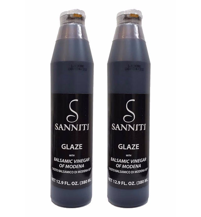 Sanniti Italian Balsamic Vinegar Glaze, 12.9 Ounce (Pack of 2)