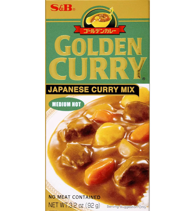 S&B, Golden Curry Japanese curry Mix, Medium Hot, 3.2 oz