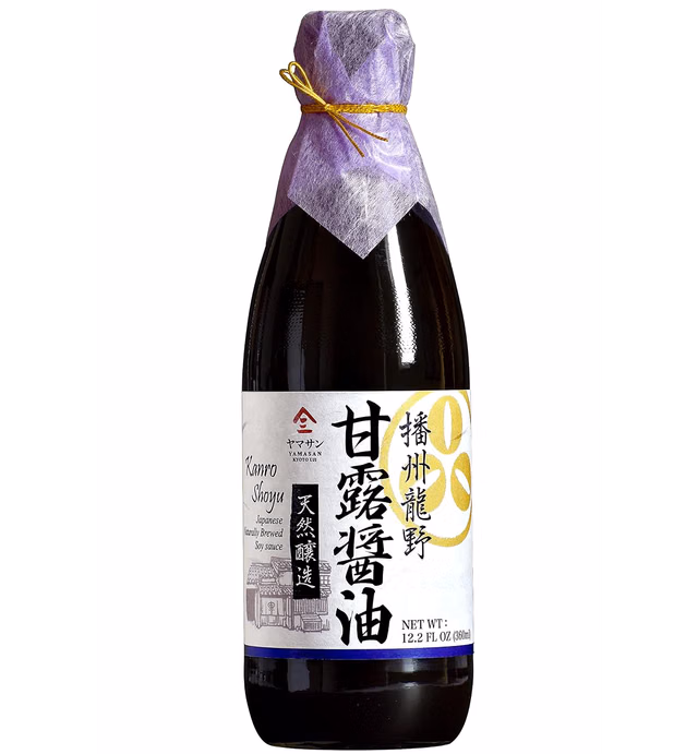 Soy Sauce Double Brewed Vintage 1000 Days Aged, Japanese Artisanal Handmade, Naturally Brewed, No Additives, Non-GMO, Made in Japan(360ml)【YAMASAN】