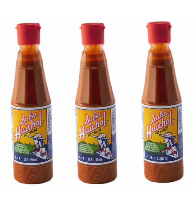 Salsa Huichol Hot Sauce 6.5 oz (pack of 3) - Mexican Sauce