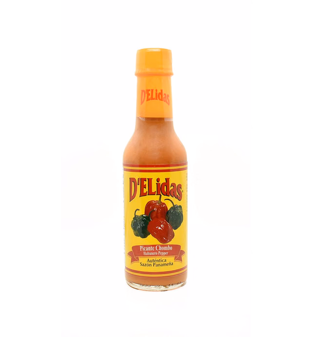 D'ELIDAS Hot Sauce Chombo Habanero Pepper Picante ALL NATURAL, NON GMO, GLUTEN FREE, KETO FRIENDLY (5oz)