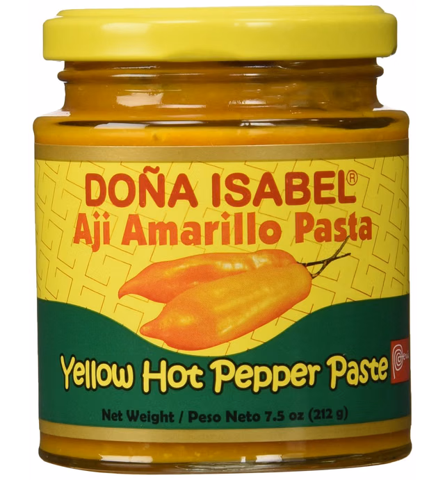 Doña Isabel Aji Amarillo Molido (Yellow Hot Pepper Paste) 7.5oz Single Bottle - Product of Peru