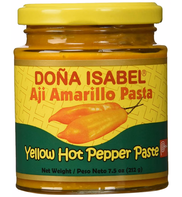 Dona Isabel Aji Amarillo Paste - Hot Yellow Pepper Paste - 7.5 Ounces - Product of Peru - 2 PACK