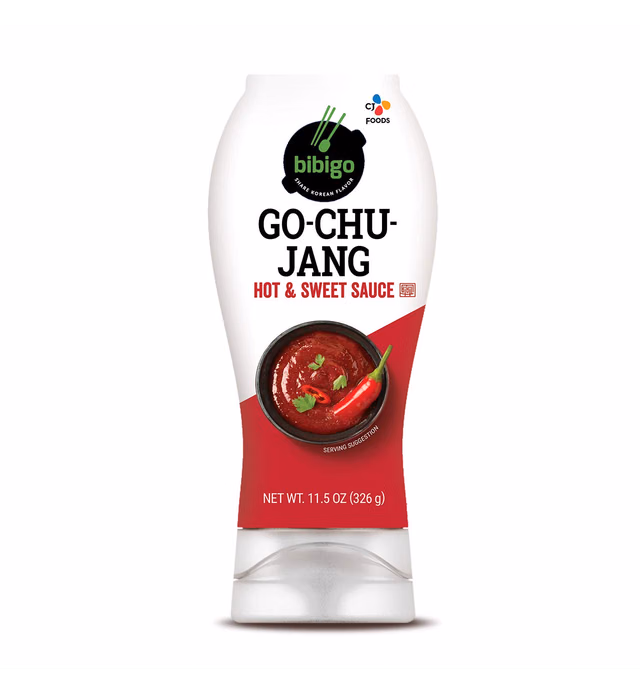 bibigo - Gochujang Sauce, Hot and Sweet Flavor, Perfectly Blended Flavors, Pantry and Party Must-Have, 11.5-oz