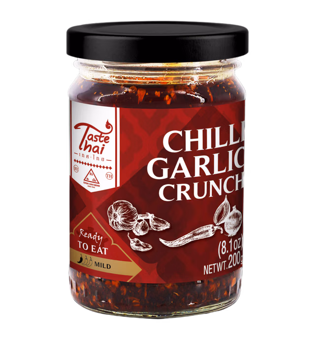 Crunchy Chilli Shallot Garlic in Oil Taste Thai Brand