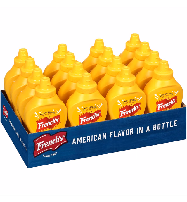 French's Classic Yellow Mustard, 14 oz (Pack of 16)