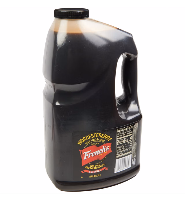 French's Worcestershire Sauce, 1 gal - One Gallon Container of Gluten-Free Worcestershire Sauce, Perfect as Meat Tenderizer, Marinades, Sauces and More