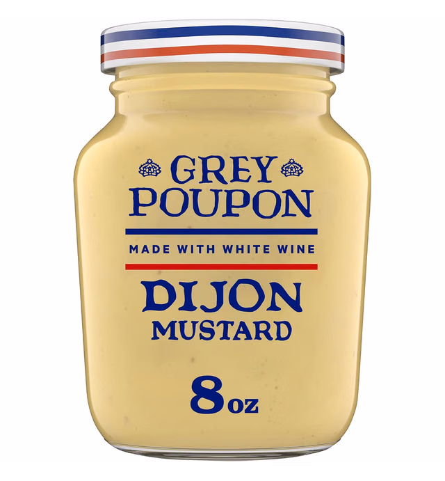 Grey Poupon Dijon Mustard (8 oz Jar)