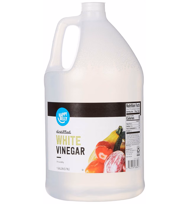 Amazon Brand - Happy Belly Distilled Vinegar, 128 Ounce