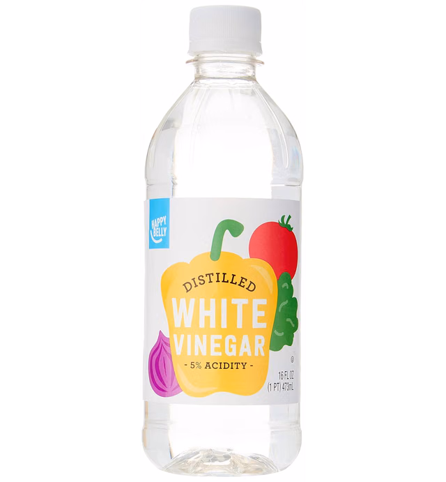 Amazon Brand - Happy Belly White Distilled Vinegar, Kosher, 16 Fl Oz (Packaging May Vary)