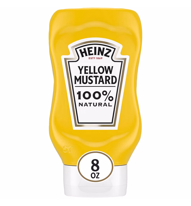 Heinz Yellow Mustard (8 oz Bottle)