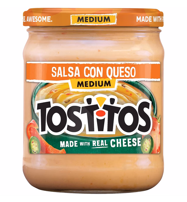 Tostitos Dip, Salsa Con Queso, Medium, 15oz