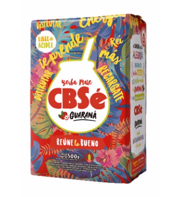 CBSe Yerba Mate Energia | Energy Herbal Tea 500 gr. (2 Pack) Gluten Free - New Packaging.