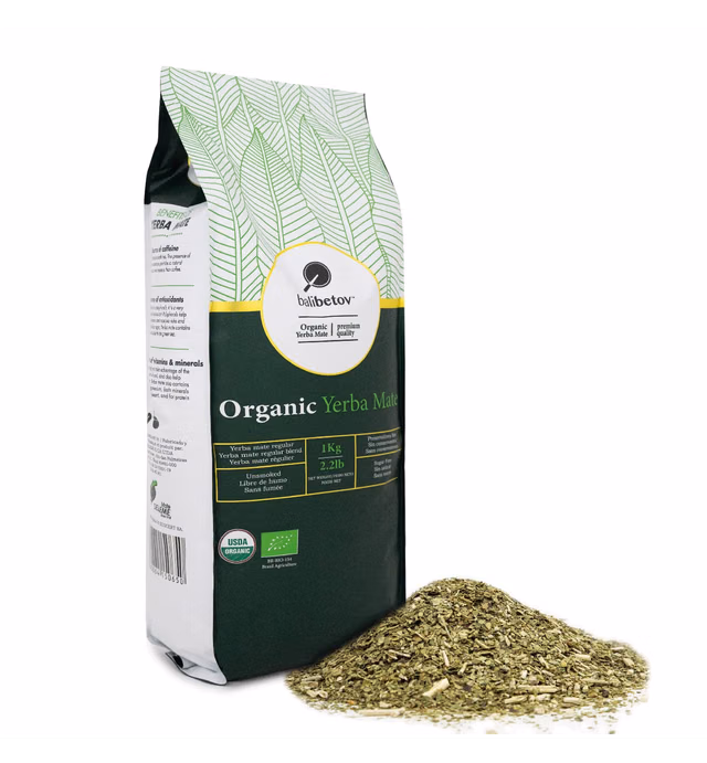 2.2 LB BALIBETOV Organic Yerba Mate Tea - Unsmoked Yerba Mate Pure Loose Leaf Tea - 1 Kg (2.2 LB)