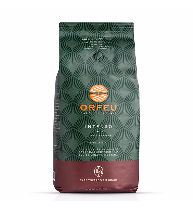 Orfeu Special Coffee Intense Roasted Beans, 100% arabica, dark roast, 1kg (2.2 lbs)