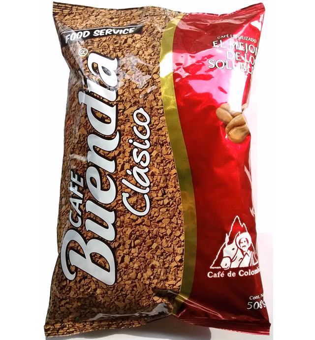 Buendia Instant Coffee - 17.6 oz (500g.) - 100% Colombian Freeze Dried Coffee