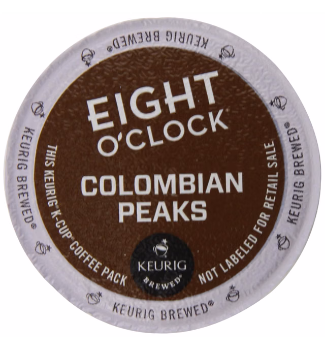 Eight O'Clock Colombian K-Cups for Keurig K-Cup Brewers, 72 Count