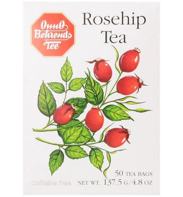 Onno Behrends Rosehip Tea, 50 Count, 4.8 Ounce