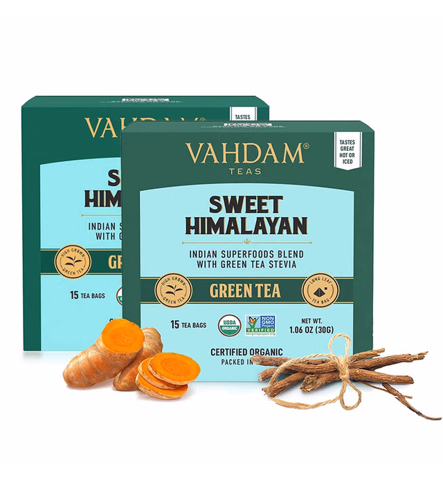 VAHDAM, Sweet Himalayan Tea (30 Tea Bags) | 100% Natural & Easy Brewing and Tastes Delicious