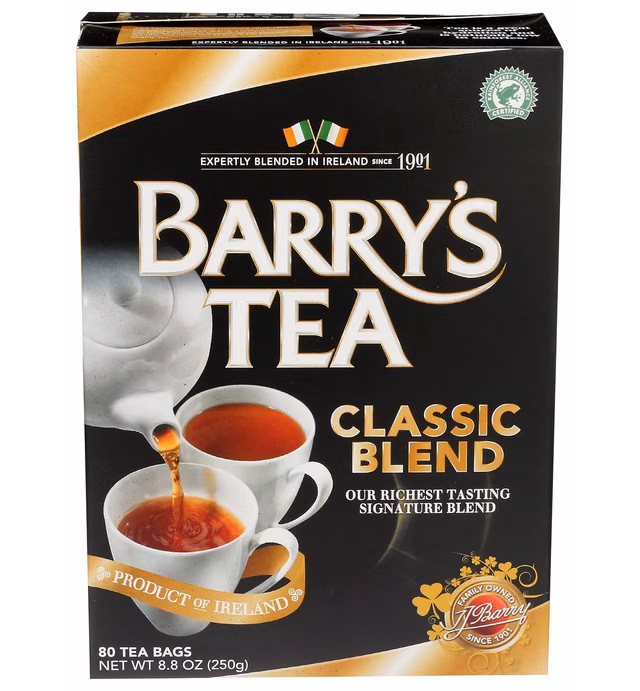 Barry's Tea Bags, Classic Blend, 80 Count, 8.8 Oz, (00102506)