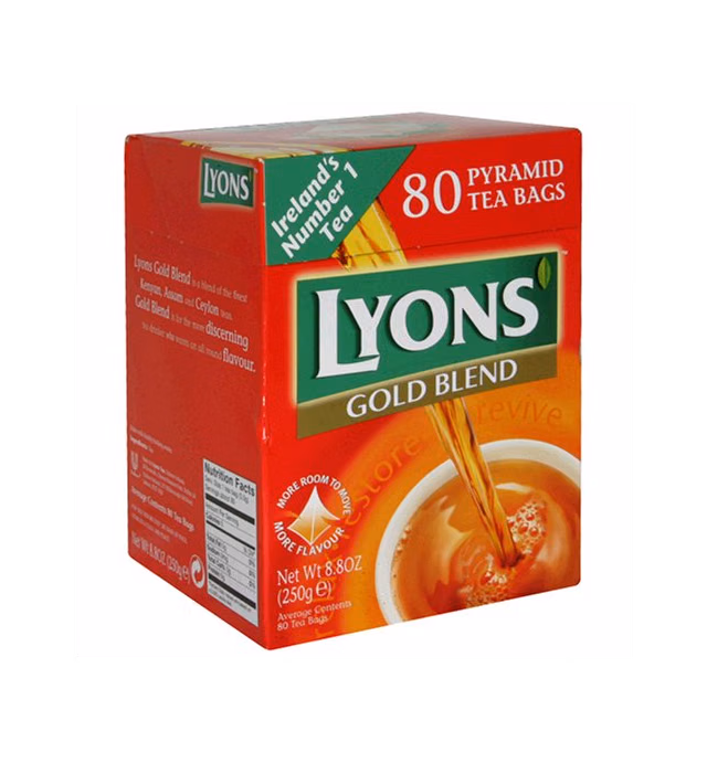 Lyons Pyramid Tea, Gold Blend, Tea Bagss, 80-Count Package (Pack of 3)