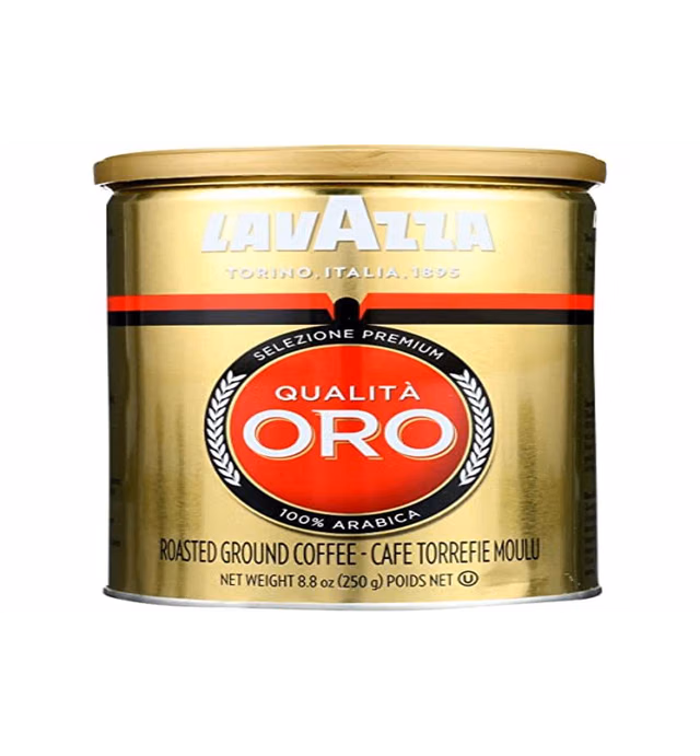 Lavazza Qualita Oro Ground Coffee, 8.8 Ounce (Pack of 1) - Packaging May Vary