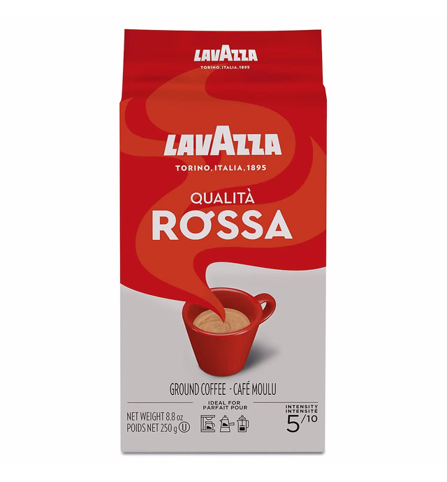 LAVAZZA Qualita Rossa Brick Coffee, 8.8 OZ
