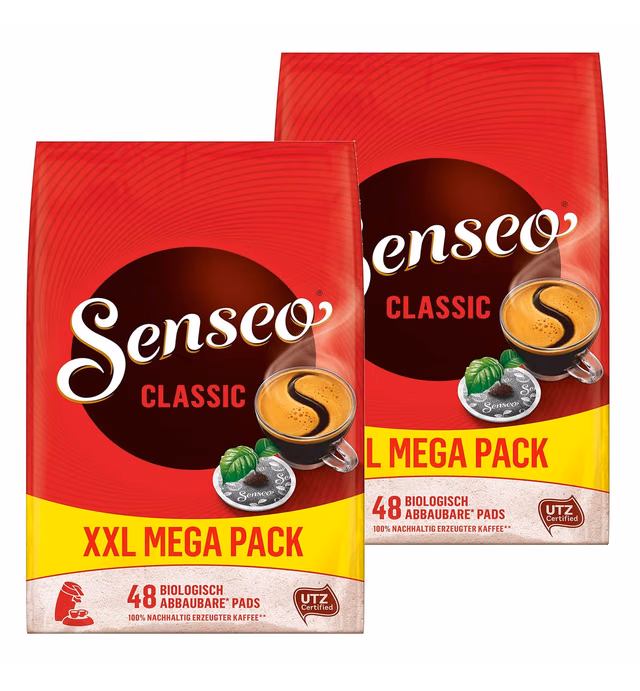 Senseo Regular/Classic Roast, pack of 2, 2 x 48 coffee pods