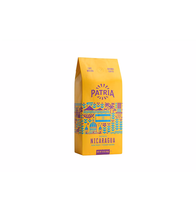 Patria Nicaragua Dark Roast Ground Coffee, 12 Oz