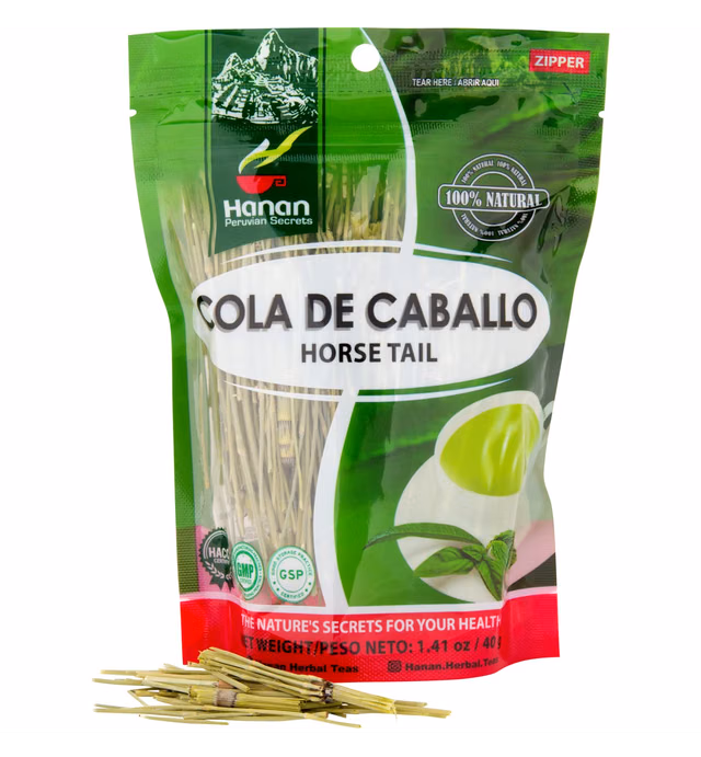 Hanan Horsetail Loose Herb Tea (Cola de Caballo) 1.4 oz (40 g) – Natural, Dried Horse Tail Digestive Supplement AKA Shavegrass, Snake Grass, Equisetum, Puzzlegrass, Equisetum arvense