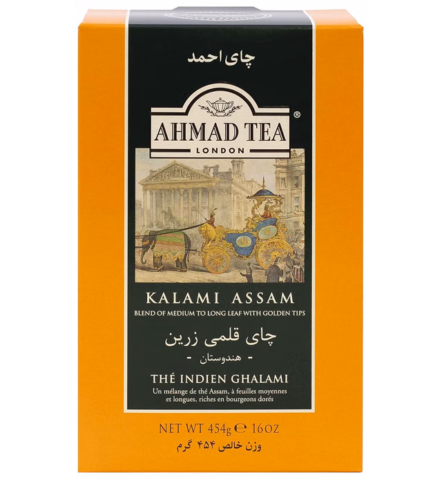 Ahmad Tea Black Tea, Kalami Assam Loose Leaf, 454g - Caffeinated and Sugar-Free