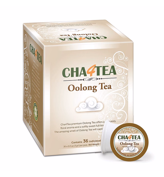 Cha4TEA 36 Oolong Tea Pods for Keurig K-Cup Brewers