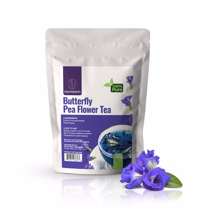 NorthEarth 100% Pure Butterfly Pea Flower Tea - 100 g