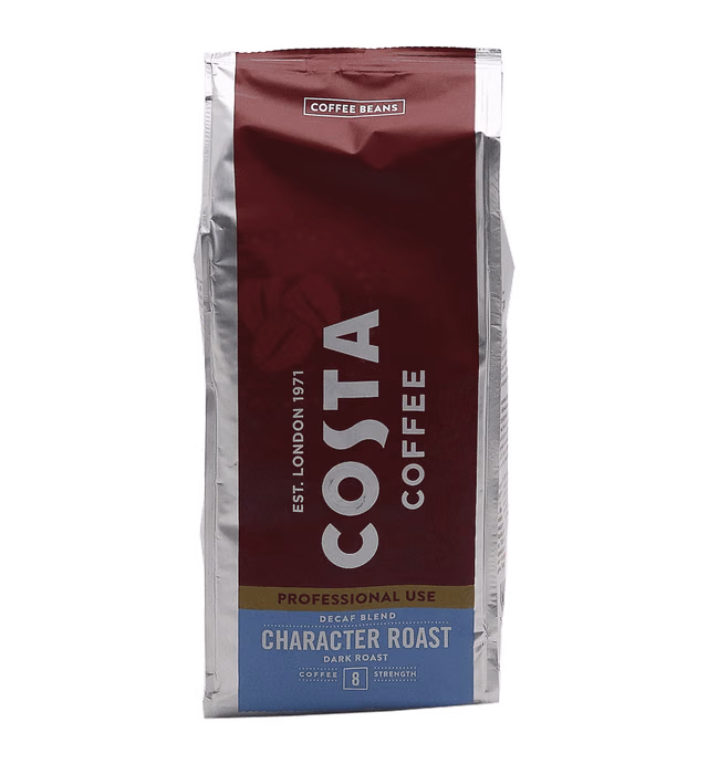Costa Coffee Decaf blend Character Roast Medium roast