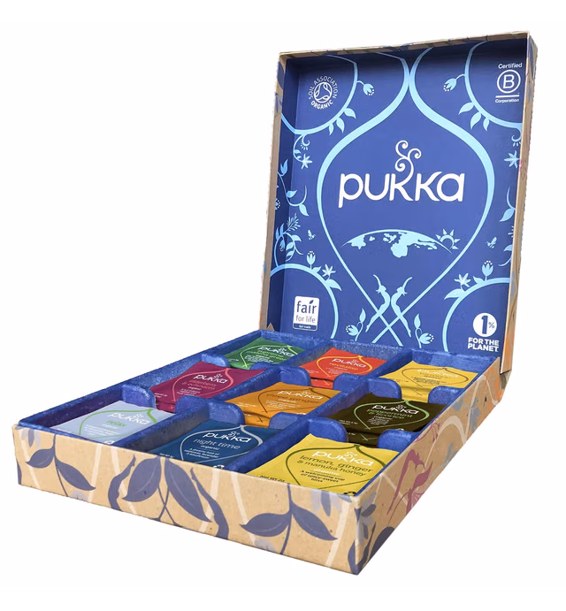 Pukka Herbs Tea Selection Box, Collection of Organic Herbal Teas (1 Box, 45 Sachets)