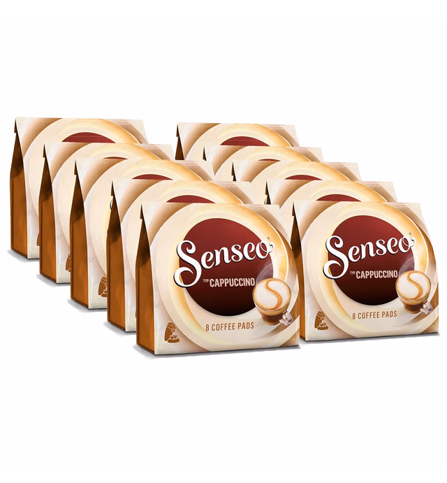 Senseo Cappuccino Coffee Pods - (Pack of 10 X 8 Pods)