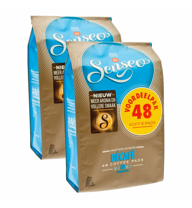 Senseo Coffee Pods - 48 Pods - Different Flavor - Imported From Netherlands (Decaffeinated, 96)