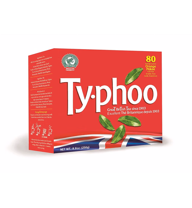 Typhoo Regular Tea Bags, 80-Count (Pack of 3)