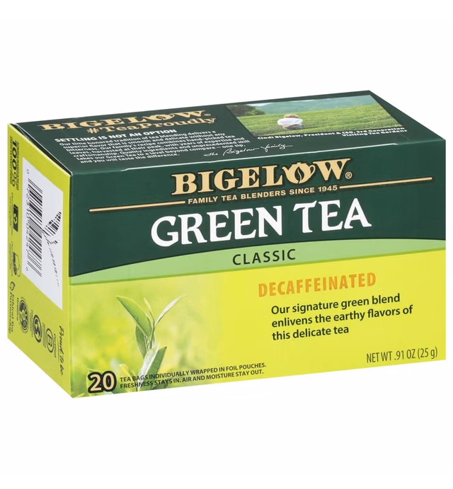 Bigelow Tea Classic Green Tea, Decaffeinated, 20 Count (Pack of 6), 120 Total Tea Bags