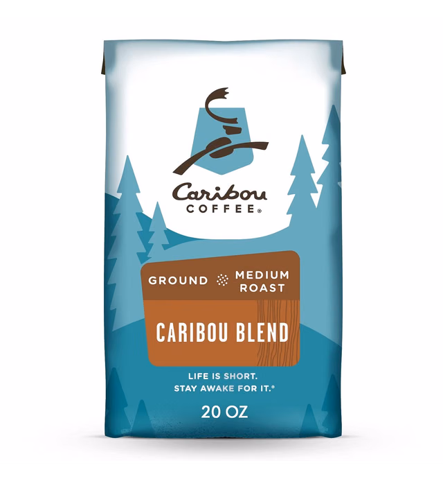 Caribou Coffee, Medium Roast Ground Coffee - Caribou Blend 20 Ounce Bag
