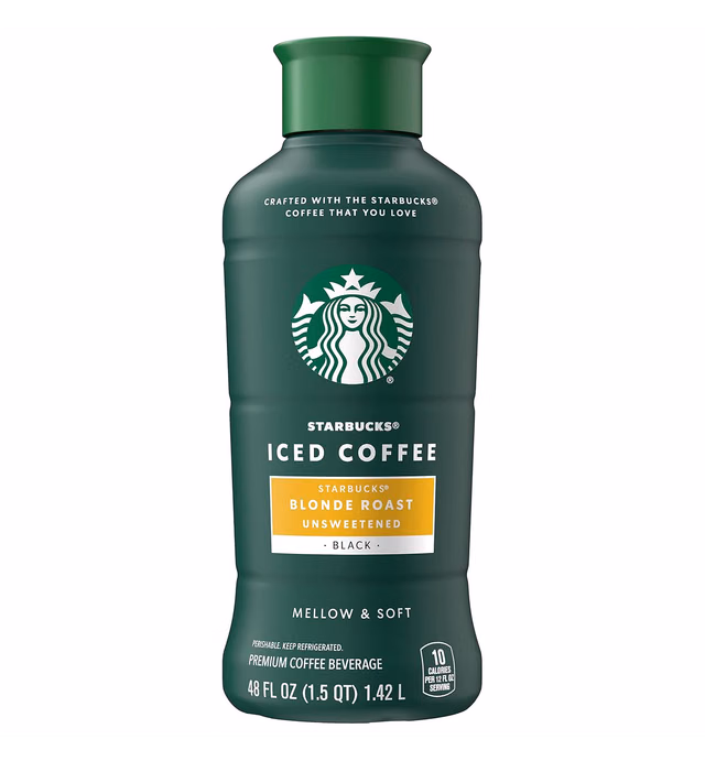 Starbucks, Blonde Roast Iced Coffee, 48 fl oz. bottle