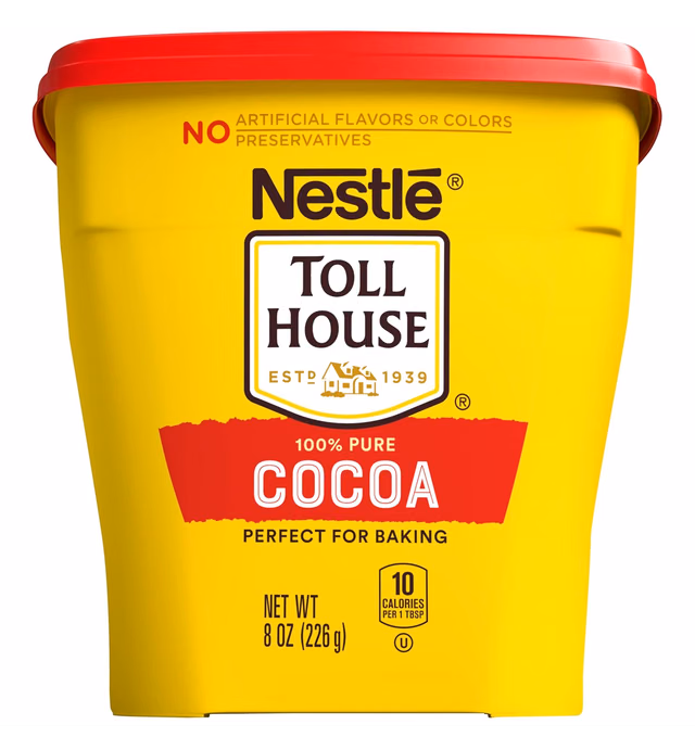 NESTLE TOLL HOUSE Cocoa 8 oz. Plastic Canister