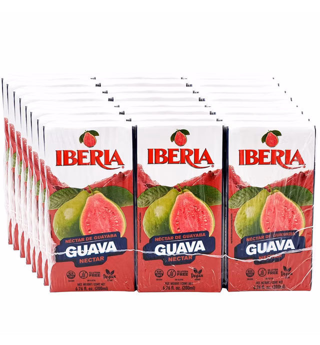 Iberia Guava Nectar, 6.8 fl oz (Pack of 24)