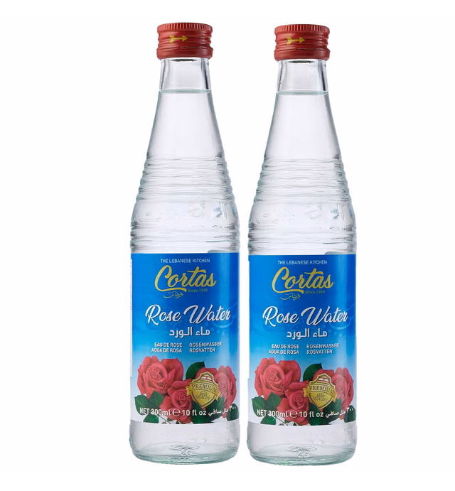 Cortas Premium Rose Water 10 oz - Pack 2