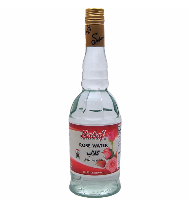 Sadaf Rose Water for Cooking 20 oz - Food Grade Rose Water for Baking, Food Flavoring or Drinking - Edible Rose Water Drink - Ideal for Persian desserts or beauty care - Product of Lebanon