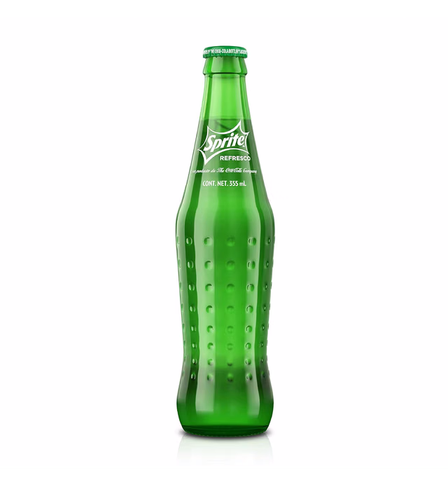 Coke de Mexico Sprite Glass Bottle, 12 fl oz, 24 Pack