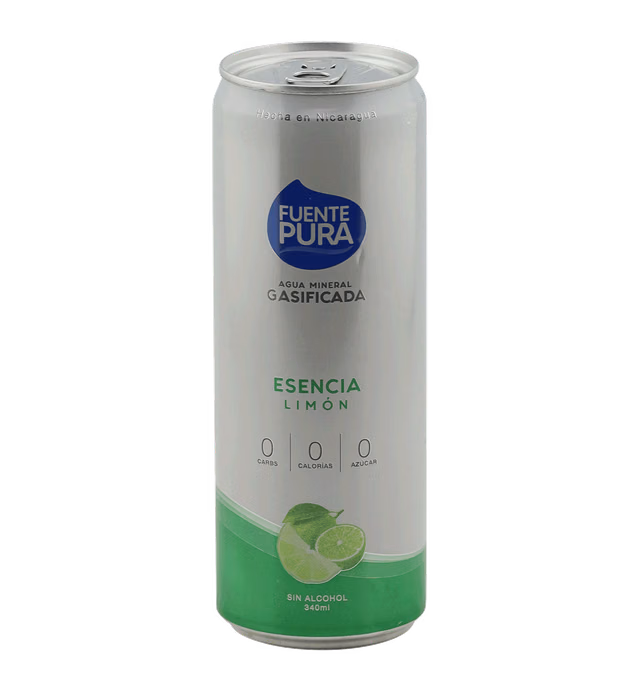 Fuente Pura Agua Gasificada Limón